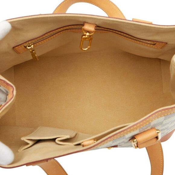 Louis Vuitton Damier Azure Hampstead PM N51207 White PVC Leather Women's Louis - Picture 9 of 10